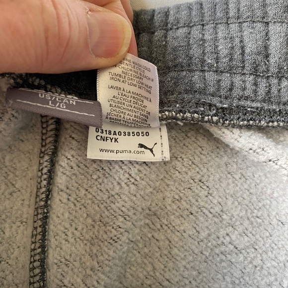 Puma‎ Youth Athletic Gray Running Shorts Long Size Large - Picture 7 of 12